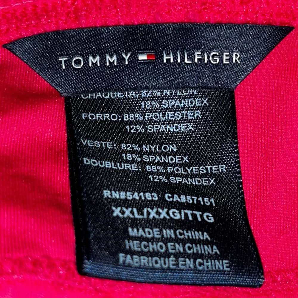 NWT Tommy Hilfiger XXL pink bikini top traingular plus size smocked back